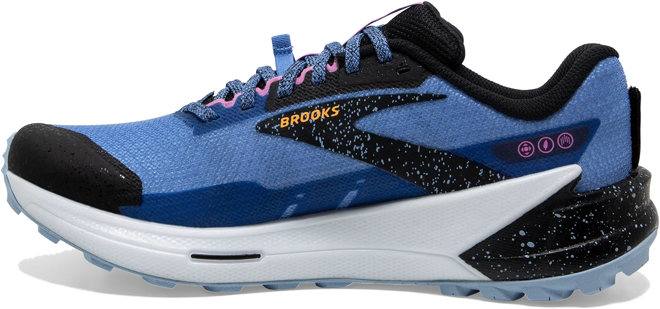 BROOKS Women’s Catamount 2 (414 - Blue/Black/Yellow) 2 BROOKS Women’s Catamount 2 (414 - Blue/Black/Yellow) - Image 2