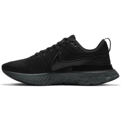 Nike Men's React Infinity Run Flyknit 2 (003 - Black/Black-Black-Iron Grey)
