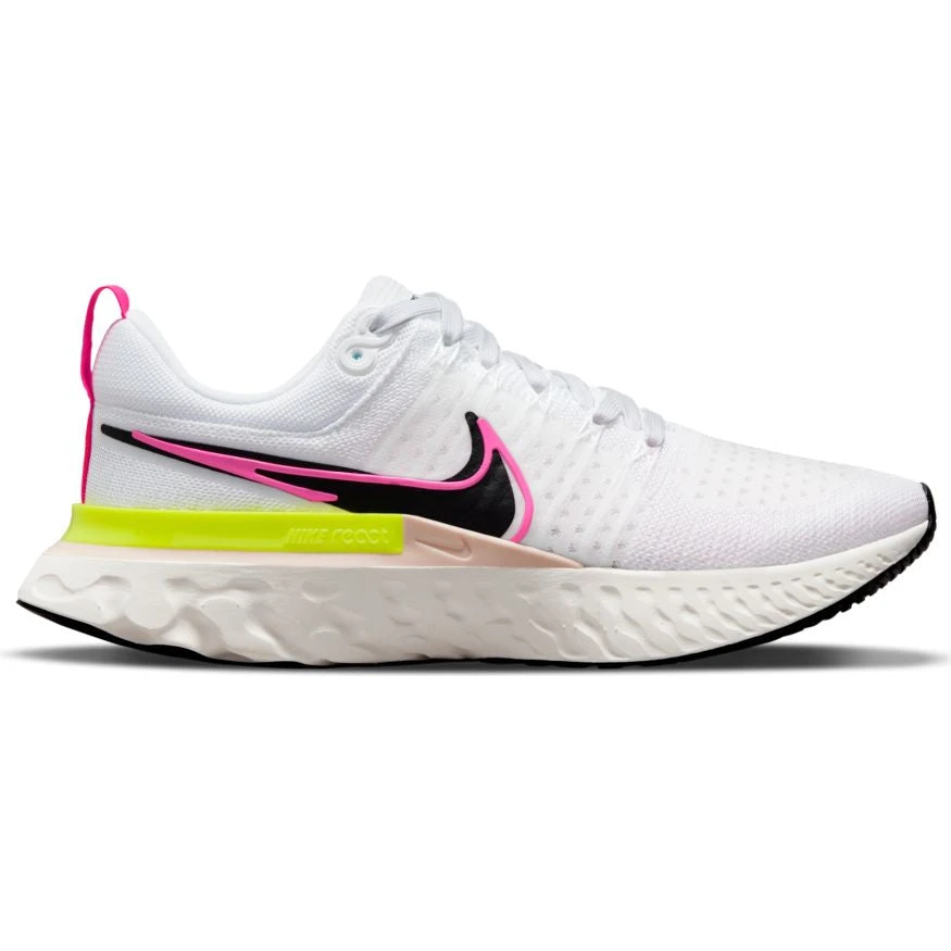 Nike Men's React Infinity Run Flyknit 2 (100 - White/Black/Sail/Pink Blast) 2 Nike Men's React Infinity Run Flyknit 2 (100 - White/Black/Sail/Pink Blast) - Image 2