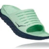 Hoka Men's Ora Recovery Slide (GAOS - Green Ash/Outer Space)