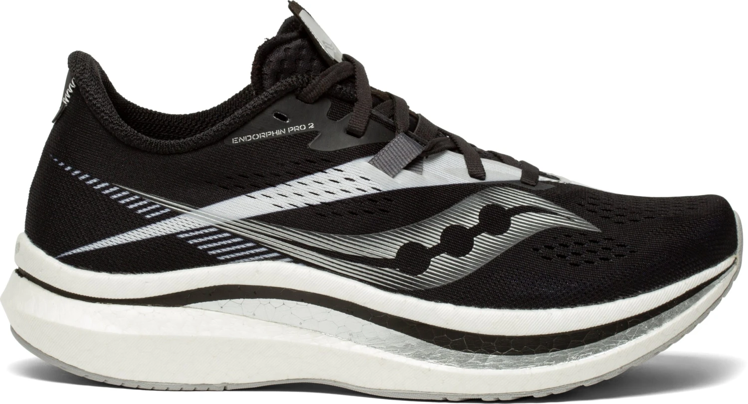 Saucony Women's Endorphin Pro 2 (10 - Black/White) 1 Saucony Women's Endorphin Pro 2 (10 - Black/White)